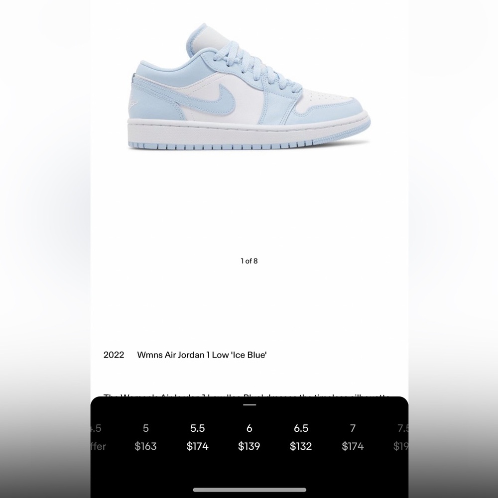 Woman Air Jordan 1 ‘Ice Blue’